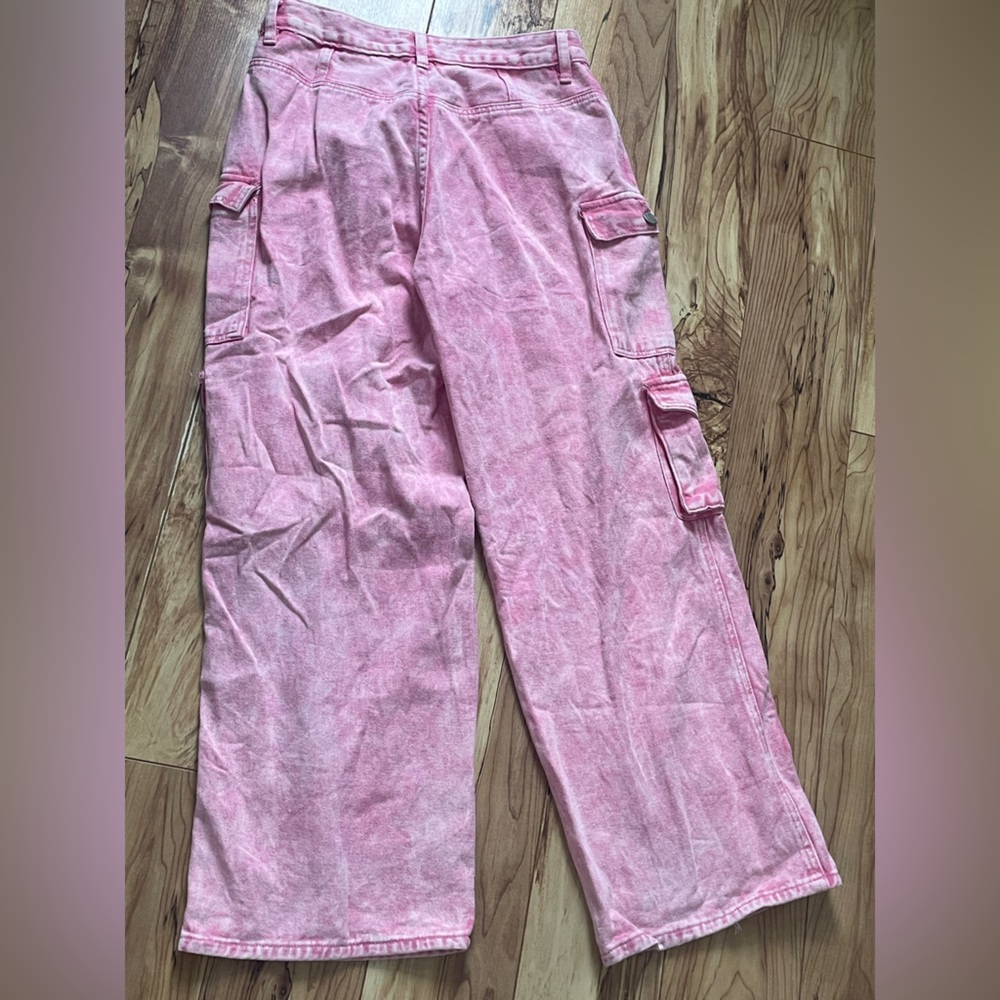 Pistols Bobbie Rise Pink Cargo Pants junior size 7 - Picture 4 of 9